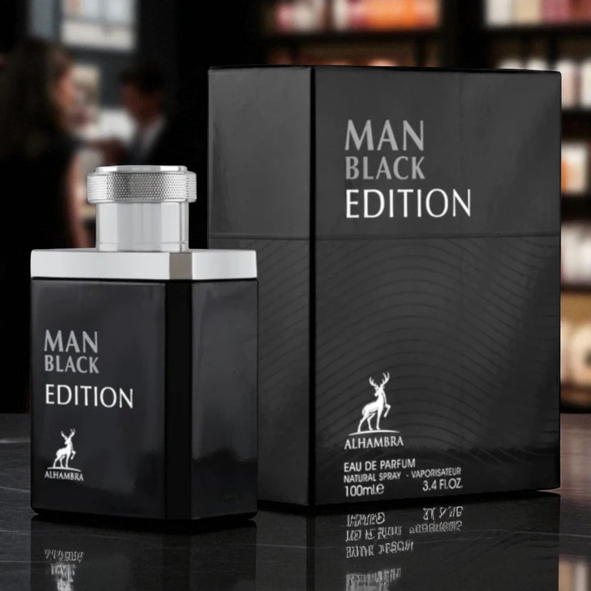 Maison Alhambra Man Black Edition Eau De Parfum für Herren 100 ml
