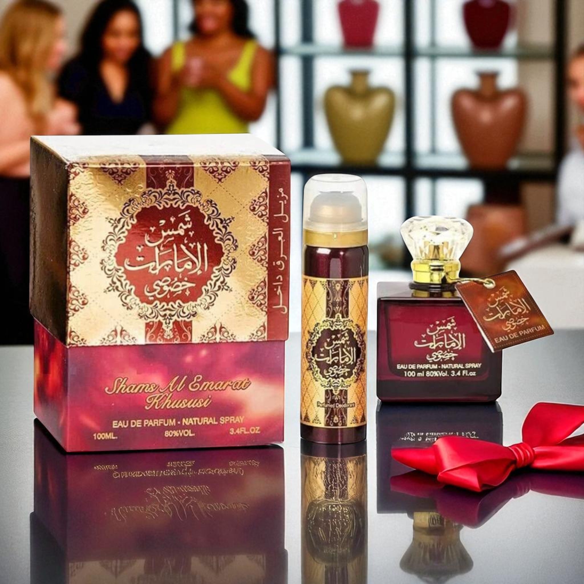 Ard Al Zaafaran Shams Al Emarat Khususi Eau De Parfum 100 ml + Deo