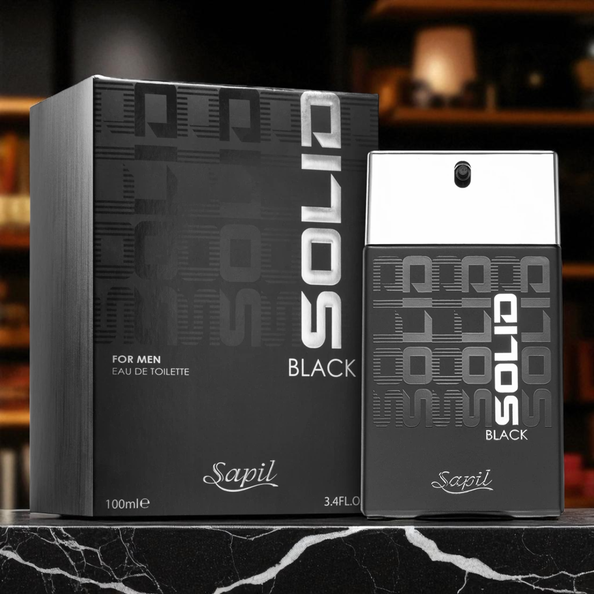 Sapil Solid Black Eau De Toilette 100 ml