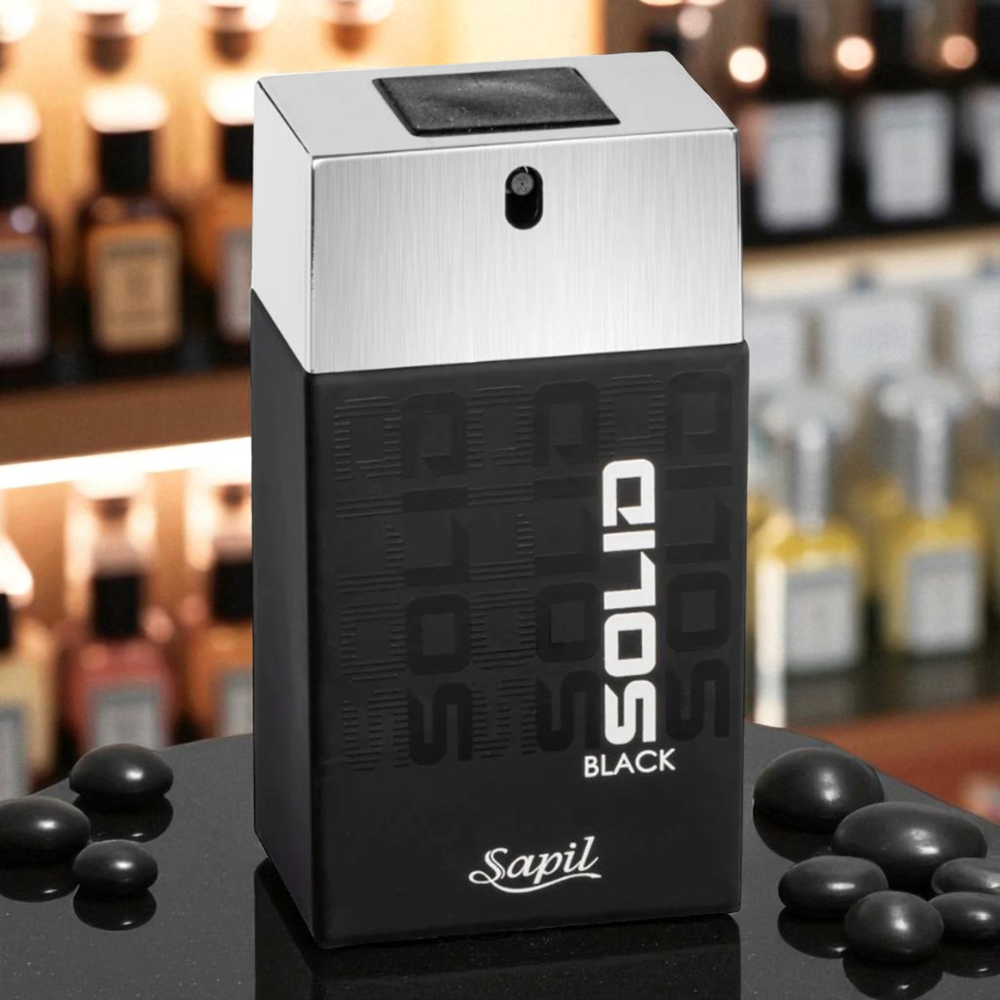 Sapil Solid Black Eau De Toilette für Herren 100 ml